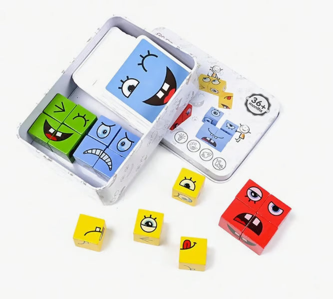 3D Face Changing Jigsaw Puzzle
