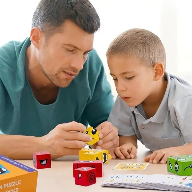 3D Face Changing Jigsaw Puzzle