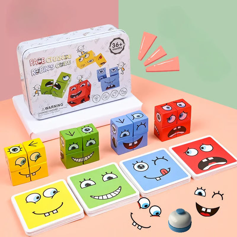 3D Face Changing Jigsaw Puzzle